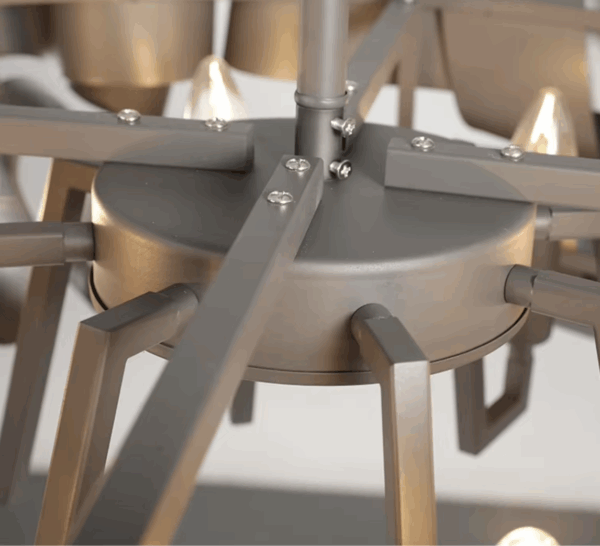 Harlow iron chandelier